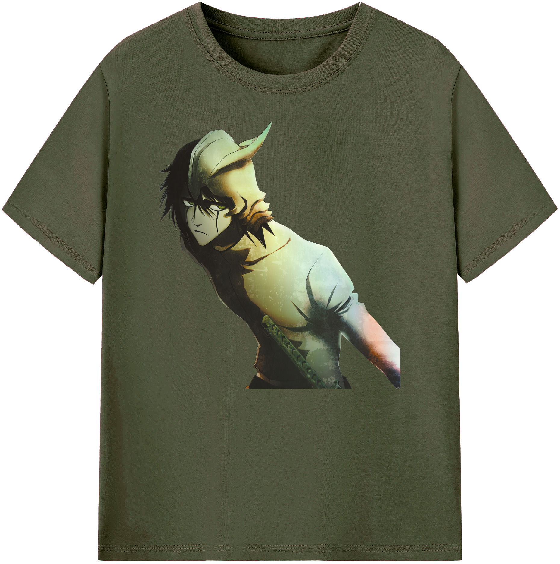 （画像用） ブリーチ ウルキオラ·シファー BLEACH Ulquiorra cifer 綿100％ メンズ半袖Tシャツ｜肌触りやわらか＆通気性